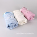 China Factory Wholesale Cotton Material Waffle Weave Blanket With Brushed Backside